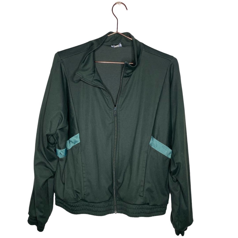 Adidas x Zoe Saldana Collection Womens Track Jacket Size Large Green Full Zip